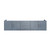Lexora Geneva 80" Dark Grey Double Wall Mount Vanity Cabinet, White Carrara Marble Top, White Square Sinks and no Mirror