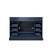 Lexora Dukes 48" Navy Blue Vanity Cabinet Only