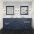 Lexora Dukes 80" Navy Blue Vanity Cabinet Cabinet Only