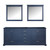 Lexora Dukes 80" Navy Blue Double Vanity Cabinet, no Top and 30" Mirrors Lexora Dukes 80" Navy Blue Double Vanity Cabinet, no Top and 30" Mirrors