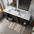 Lexora Dukes 84" Espresso Double Vanity Cabinet, White Carrara Marble Top, White Square Sinks and 34" Mirrors w/ Faucets