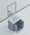 Lexora Jacques 30" Dark Grey Single Vanity Cabinet, White Carrara Marble Top, White Square Sink and 28" Mirror w/ Faucet