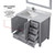 Lexora Jacques 36" Distressed Grey Single Vanity Cabinet, White Carrara Marble Top, White Square Sink and 34" Mirror w/ Faucet - Left Version Lexora Jacques 36" Distressed Grey Single Vanity Cabinet, White Carrara Marble Top, White Square Sink and 34" Mirror w/ Faucet - Left Version