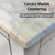 Lexora Jacques 36" White Single Vanity Cabinet, White Carrara Marble Top, White Square Sink and 34" Mirror - Right Version