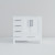 Lexora Jacques 36" White Single Vanity Cabinet, Carrara Marble Top, White Square Sink and no Mirror - Right Version
