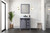 Lexora Marsyas 30" Dark Grey Single Vanity Cabinet, White Carrara Marble Top, White Square Sink and 28" Mirror w/ Faucet