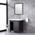 Lexora Marsyas 30" Brown Single Vanity, White Quartz Top, White Square Sink and 28" Mirror w/ Faucet