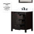 Lexora Marsyas 30" Brown Single Vanity Cabinet, White Quartz Top, White Square Sink and 28" Mirror w/ Faucet