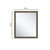 Lexora Marsyas 30" Rustic Brown Single Vanity, White Quartz Top, White Square Sink and 28" Mirror