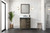 Lexora Marsyas 30" Rustic Brown Single Vanity Cabinet, White Quartz Top, White Square Sink and 28" Mirror