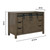 Lexora Marsyas 48" Rustic Brown Single Vanity, no Top and 44" Mirror