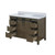 Lexora Marsyas 48" Rustic Brown Single Vanity Cabinet, White Quartz Top, White Square Sink and no Mirror