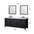 Lexora Marsyas 80" Brown Double Vanity Cabinet, White Quartz Top, White Square Sinks and 30" Mirrors w/ Faucets