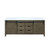 Lexora Marsyas 80" Rustic Brown Double Vanity Cabinet, White Quartz Top, White Square Sinks and no Mirror