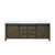 Lexora Marsyas 84" Rustic Brown Double Vanity Cabinet, White Quartz Top, White Square Sinks and no Mirror