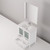 Lexora Volez 30" White Single Vanity Cabinet, Integrated Top, White Integrated Square Sink and 28" Mirror w/ Faucet