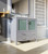 Lexora Volez 36" Dark Grey Single Vanity Cabinet, Integrated Top, White Integrated Square Sink and 34" Mirror w/ Faucet
