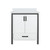 Lexora Ziva 30" White Single Vanity Cabinet, Cultured Marble Top, White Square Sink and no Mirror
