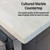 Lexora Ziva 30" Dark Grey Single Vanity Cabinet, Cultured Marble Top, White Square Sink and no Mirror