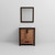 Lexora Ziva 30" Rustic Barnwood Single Vanity Cabinet, Cultured Marble Top, White Square Sink and 28" Mirror