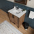 Lexora Ziva 30" Rustic Barnwood Single Vanity Cabinet, Cultured Marble Top, White Square Sink and no Mirror