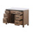 Lexora Ziva 48" Rustic Barnwood Single Vanity Cabinet, Cultured Marble Top, White Square Sink and no Mirror