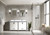 Lexora Ziva 60" White Vanity Cabinet Cabinet Only