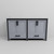 Lexora Ziva 60" Dark Grey Double Vanity Cabinet, Cultured Marble Top, White Square Sink and no Mirror