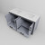 Lexora Ziva 60" Dark Grey Double Vanity Cabinet, Cultured Marble Top, White Square Sink and no Mirror