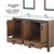 Lexora Ziva 60" Rustic Barnwood Double Vanity Cabinet, Cultured Marble Top, White Square Sink and 22" Mirrors w/ Faucet