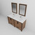 Lexora Ziva 60" Rustic Barnwood Double Vanity Cabinet, Cultured Marble Top, White Square Sink and 22" Mirrors w/ Faucet Lexora Ziva 60" Rustic Barnwood Double Vanity Cabinet, Cultured Marble Top, White Square Sink and 22" Mirrors w/ Faucet