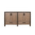 Lexora Ziva 60" Rustic Barnwood Vanity Cabinet Cabinet Only
