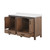 Lexora Ziva 60" Rustic Barnwood Double Vanity Cabinet, Cultured Marble Top, White Square Sink and no Mirror