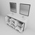 Lexora Ziva 72" White Double Vanity Cabinet, Cultured Marble Top, White Square Sink and 30" Mirrors w/ Faucet