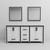 Lexora Ziva 72" White Double Vanity Cabinet, Cultured Marble Top, White Square Sink and 30" Mirrors
