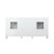 Lexora Ziva 72" White Double Vanity, Cultured Marble Top, White Square Sink and no Mirror