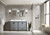 Lexora Ziva 72" Dark Grey Double Vanity Cabinet, Cultured Marble Top, White Square Sink and 30" Mirrors w/ Faucet