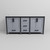 Lexora Ziva 72" Dark Grey Double Vanity Cabinet, Cultured Marble Top, White Square Sink and no Mirror