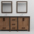 Lexora Ziva 72" Rustic Barnwood Double Vanity Cabinet, Cultured Marble Top, White Square Sink and 30" Mirrors w/ Faucet