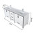 Lexora Ziva 80" White Double Vanity, Cultured Marble Top, White Square Sink and 30" Mirrors w/ Faucet