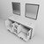 Lexora Ziva 80" White Double Vanity Cabinet, Cultured Marble Top, White Square Sink and 30" Mirrors