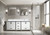 Lexora Ziva 80" White Vanity Cabinet Cabinet Only