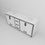Lexora Ziva 80" White Double Vanity Cabinet, Cultured Marble Top, White Square Sink and no Mirror