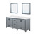 Lexora Ziva 80" Dark Grey Double Vanity Cabinet, Cultured Marble Top, White Square Sink and 30" Mirrors Lexora Ziva 80" Dark Grey Double Vanity Cabinet, Cultured Marble Top, White Square Sink and 30" Mirrors