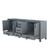 Lexora Ziva 80" Dark Grey Vanity Cabinet Cabinet Only