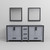 Lexora Ziva 80" Dark Grey Double Vanity Cabinet, no Top and 30" Mirrors Lexora Ziva 80" Dark Grey Double Vanity Cabinet, no Top and 30" Mirrors