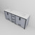 Lexora Ziva 80" Dark Grey Double Vanity Cabinet, Cultured Marble Top, White Square Sink and no Mirror