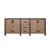 Lexora Ziva 80" Rustic Barnwood Vanity Cabinet Cabinet Only