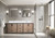 Lexora Ziva 80" Rustic Barnwood Vanity Cabinet Cabinet Only