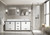 Lexora Ziva 84" White Double Vanity Cabinet, Cultured Marble Top, White Square Sink and 34" Mirrors